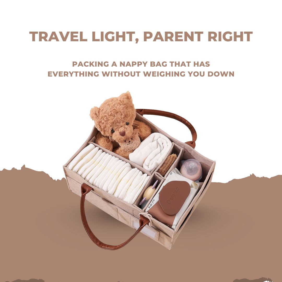 Travel Light, Parent Right – Packing a nappy bag that has everything without weighing you down